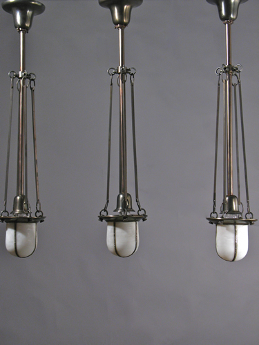 Arts and Crafts Leaded Glass Pendants